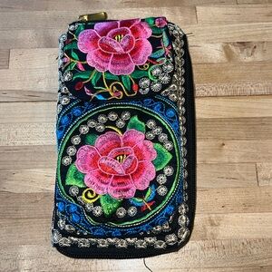 Embroidered Wallet
